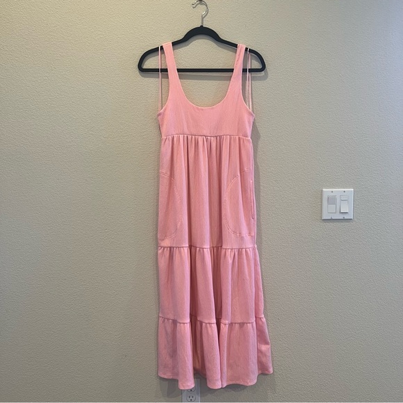Free People • Electric Pink Beach Reel Love Midi Dress • Size XS - Picture 4 of 9